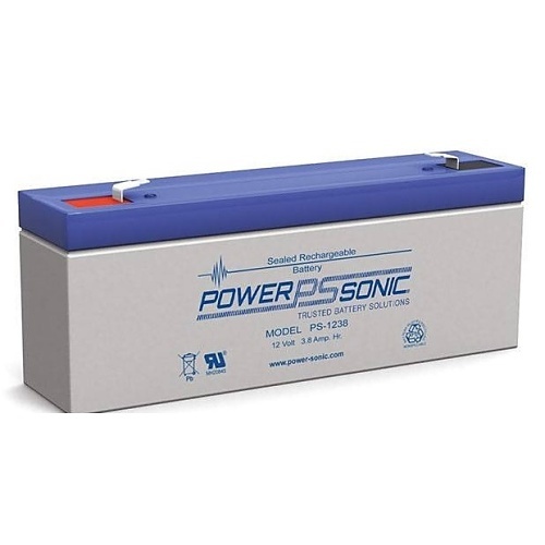 Power Sonic 1200382602 General Purpose Sealed Lead Acid Rechargeable VRLA Battery, 12V, 3.8 Ah
