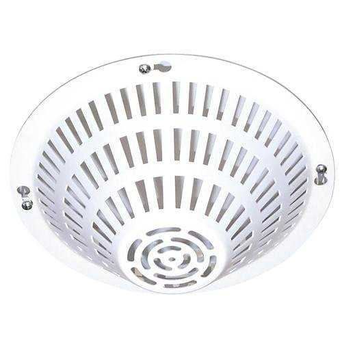 STI 8200-W Smoke Detector Damage Stopper, Flush Mount, White Coated Steel