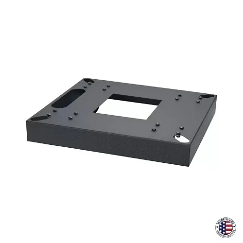 Lowell LXR-MB21F Mobile Base for 19"W Rack, 21" Base Depth, Fine-Floor, Black