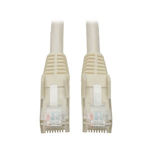 Eaton Tripp Lite N201-005-WH CAT6 Snagless Molded Gigabit Patch Cable, UPT, RJ45 M/M, 5' (1.52m), White