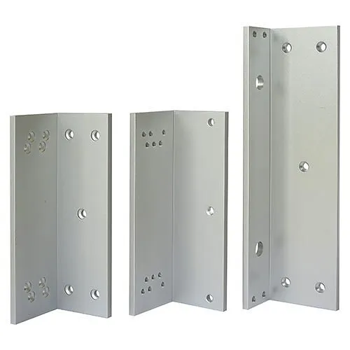 CDVI LZ500 L and Z Bracket for SM500 Maglock, Satin Anodized Aluminum