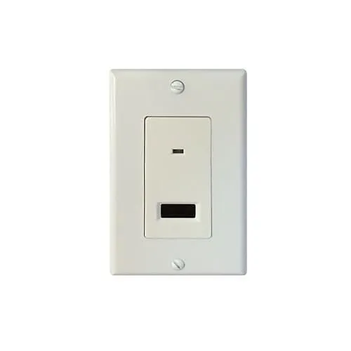 AtlasIED M-1BJW Infrared Repeater System Receiver, Decora-Style, White