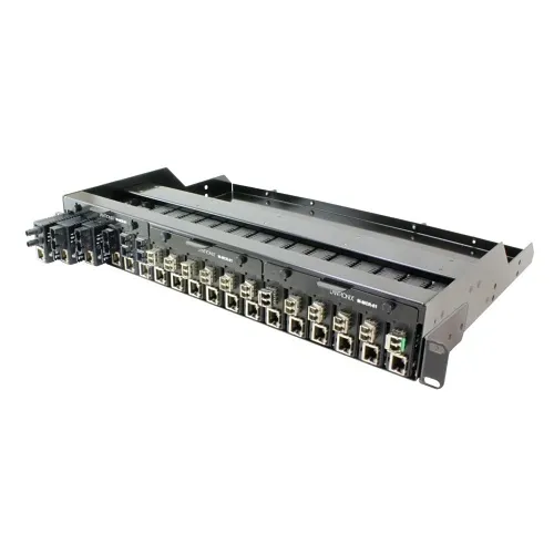 Lantronix M-MCR-01-NA SFP Module, Mini 18-Slot Chassis with Power