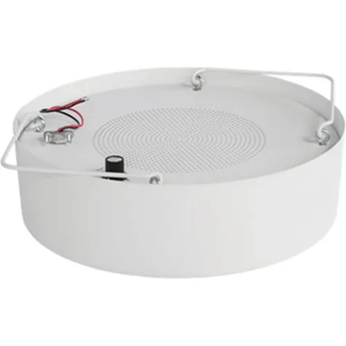 AtlasIED M1000R-W 8" Dual-Cone Sound Masking Speaker with 4W 70V Transformer and Enclosure, White and Round