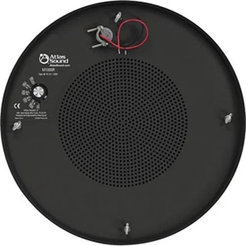 AtlasIED M1000R 8" Dual-Cone Sound Masking Speaker with 4W 70V Transformer and Enclosure, Round