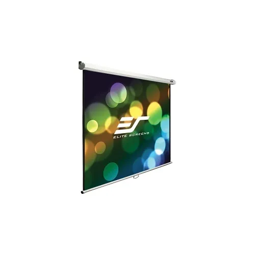 Elite Screens M100S Manual B Pull-Down Projector Screen, Matte White
