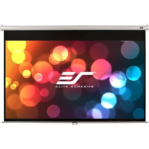 Elite Screens M120XWV2 Manual Series 120" diag. 4K Ultra HD and Active 3D Ready Projection Screen, 4:3, MaxWhite Finish Surface