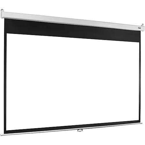 Elite Screens Manual SRM Pro Series MaxWhite 135" 16:9 4K Ultra HD Manual Pull-Down Slow Retract Projector Screen, White