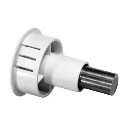 GRI M184WGW Recessed Steel Door Wide Gap Magnet, 1" (D), White