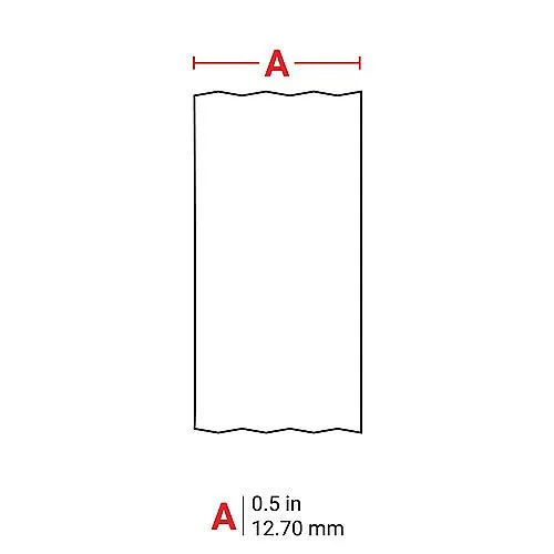 Brady M21-500-595-WT All Weather Permanent Adhesive Vinyl Label Tape with Ribbon for M210, M211, BMP21-PLUS Printers, 0.5" W x 21' L, Black on White