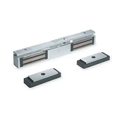 Locknetics M422 Electromagnetic Lock, 12/24 Volt DC, 18-1/16" Length 1-3/8" Depth 2-1/2" Height, 22 to 14 AWG Wire, 500 Pound Holding Force, Satin Aluminum