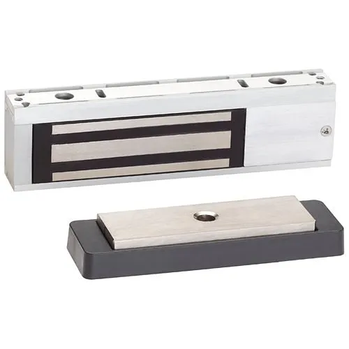Locknetics M492P Electromagnetic Lock, 2-Door, 12/24VDC, 1.3/0.7A, 1500 lb Load, Aluminum Housing