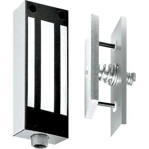 Securitron M62FG-SASM Magnalock 12/24VDC, Face Drilled, Gate Conduit, Shock Absorbing Strike Mount, 1200 lb Holding force