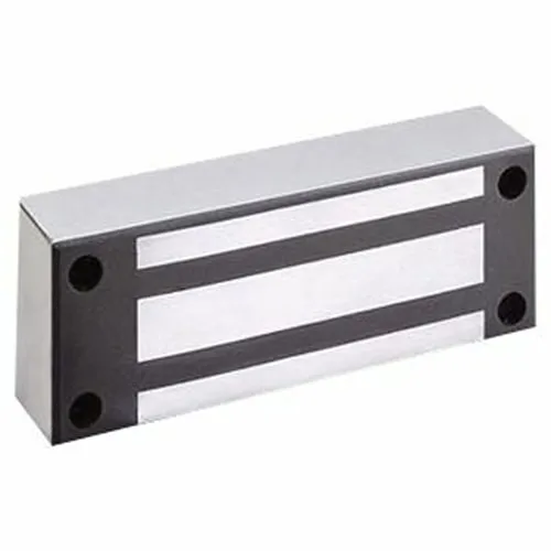 Securitron M62FGD Magnalock 1200lbf Electromagnetic Lock, 12/24VDC, Face Drilled, Gate Conduit, Door Position Switch