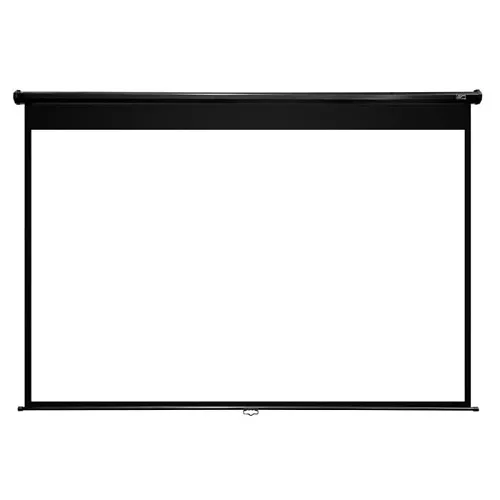 Elite Screens M80UWH Manual Series 80" Pull-Down Projection Screen, 16:9 Aspect Ratio, Matte White