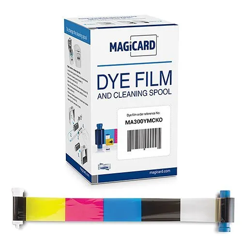 Magicard MA300YMCKO Full Color Dye Sublimation Ribbon (YMCKO), 300-Images