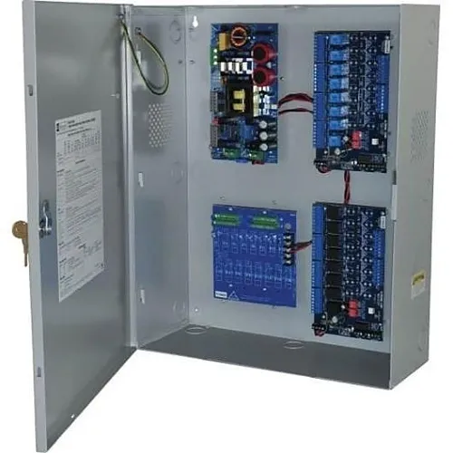 Altronix MAXFIT716AP 16-Door Fused Access Power Controller Kit with BC750 Enclosure with AL1024ULXB2, (2) ACM8 and PD16W