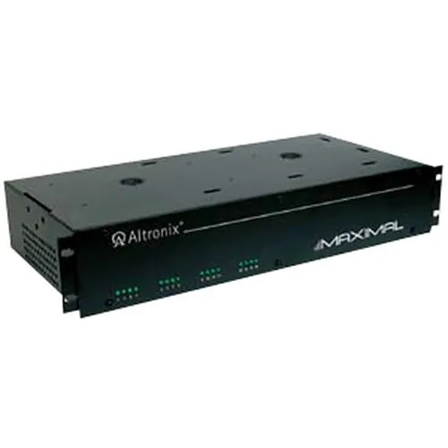 Altronix MAXIMAL1R Access Power Controller with Power Supply Charger, 16 Fused Relay Outputs, 12/24VDC at 4A, 115VAC, 2U