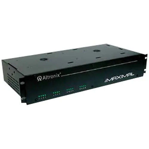 Altronix MAXIMAL1RD Access Power Controller with Power Supply Charger, 16 PTC Relay Outputs, 12/24VDC at 4A, 115VAC, 2U