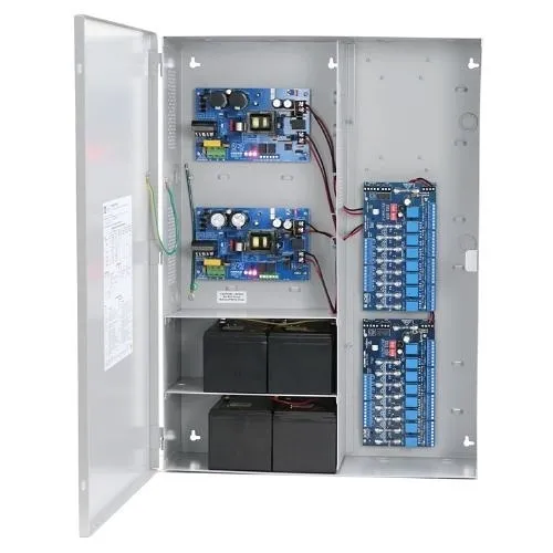 Altronix MAXIMAL33 Access Power Controller with Power Supply Chargers, 16 Fused Relay Outputs, Dual 12/24VDC P/S at 6A, BC800 Enclosure