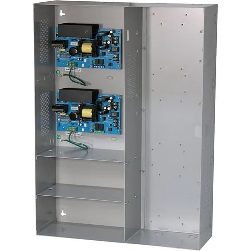 Altronix MAXIMAL33E Power Supply Charger, Expandable, Dual 12/24VDC outputs at 6A each, 115VAC, BC800 Enclosure