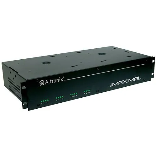 Altronix Maximal33RD Access Power Controller with Power Supply Chargers, 16 PTC Relay Outputs, Dual 12/24VDC P/S at 6A, 2U
