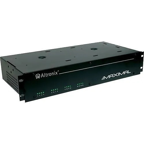 Altronix MAXIMAL33RDV Access Power Controller with Power Supply Chargers, 16 PTC Relay Outputs, Dual 12/24V DC P/S at 6A each, 220V AC, 2U