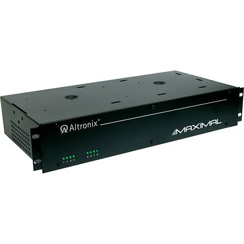 Altronix Maximal3RH Access Power Controller w/ Power Supply Charger, Fused Relay Outputs, 12/24VDC 6A, 115VAC, 2U