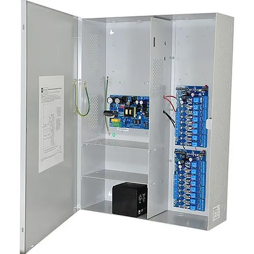 Altronix MAXIMAL5 Access Power Controller with Power Supply Charger, 16 Fused Relay Outputs, 12VDC at 9A, 115VAC, BC800 Enclosure