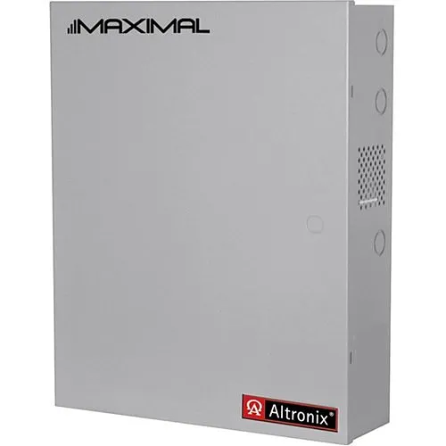Altronix MAXIMAL55E Power Supply Charger, Expandable, Dual 12VDC outputs at 9.5A each, 115VAC, BC800 Enclosure