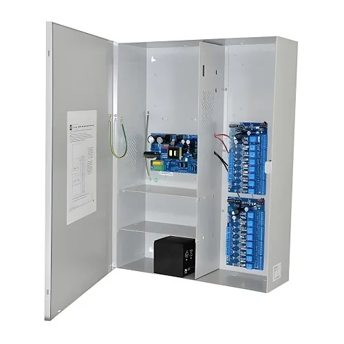 Altronix MAXIMAL5V Access Power Controller with Power Supply / Charger, 16-Fused Relay Relay Outputs, 12VDC 9A, 220VAC, BC800 Enclosure