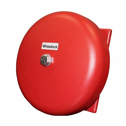 Eaton Wheelock MB-G10-12-R Motor Bell, Vibrating, Indoor/Outdoor, 12 VDC, 10" Shell, Red