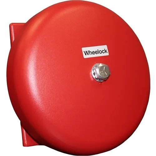 Eaton Wheelock MB-G6-12-R Motor Bell, Vibrating, Indoor/Outdoor, 12 VDC, 6" Shell, Red