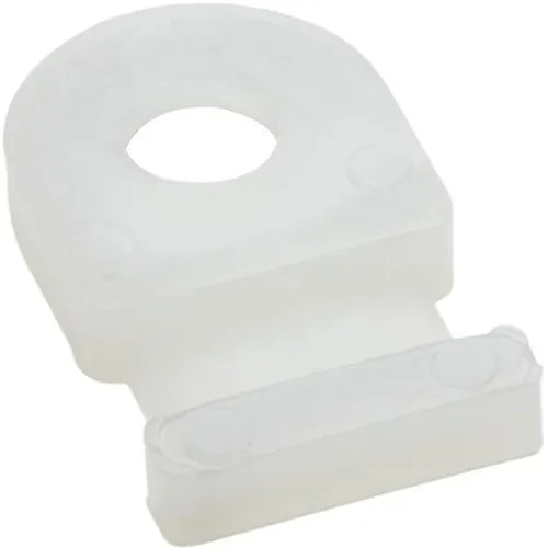 HellermannTyton MB29C2 Single Opening Cable Tie Holder Natural Screw, #8, 100-pack
