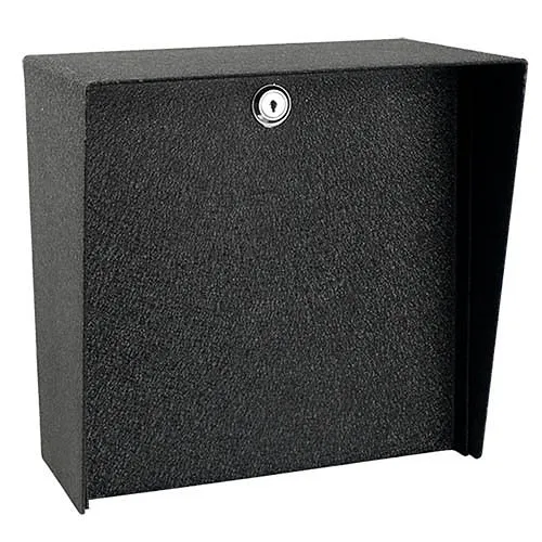 Pedestal Pro MC-CS-10-E 10" 10" Square Steel Housing, Black Power Coated
