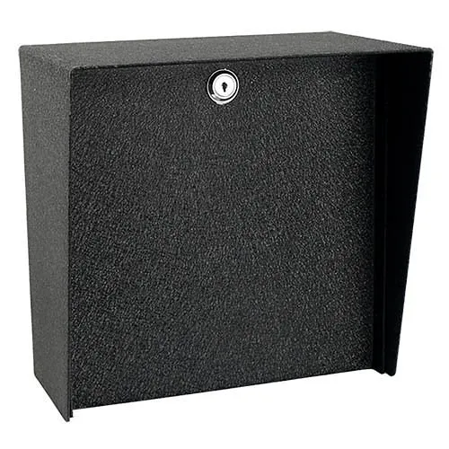 Pedestal Pro MC-CS-12-E 12" 12" Square Steel Housing, Black Power Coated