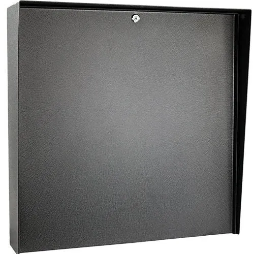 Pedestal Pro MC-CS-24-E 24" 24" Square Steel Housing, NEMA 4.x, Black Power Coated