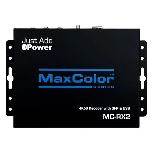 Just Add Power MC-RX2 Series MaxColor 4K Receiver with SFP and USB
