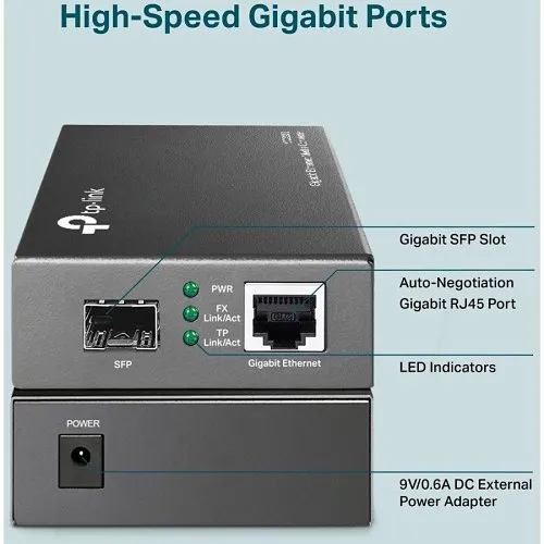 TP-Link TL-MC220L Gigabit Ethernet Media Converter