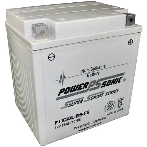 Power Sonic PIX30LBS-FS Factory Activated AGM Series 12V, 30Ah AGM Battery, Delivering 400CCA
