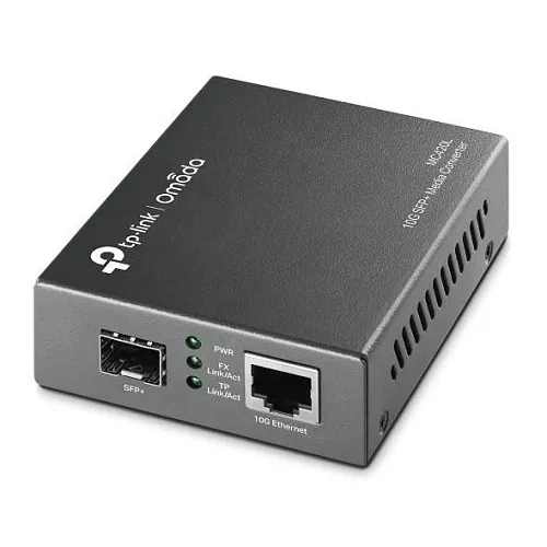 TP-Link MC420L Omada 10G Multi-Gigabit SFP Media Converter, 1G/2.5G/5G/10 Gbps Auto-Negotiation RJ45 Port
