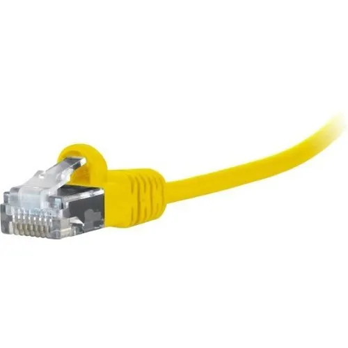 Comprehensive MCAT6-1PROYLW MicroFlex Pro AV/IT Integrator Series CAT6 Snagless Patch Cable, 30 AWG, 1', Yellow