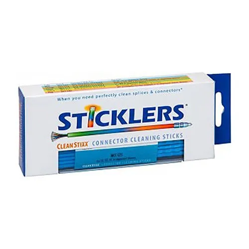 Sticklers MCC-S25 2.5mm CleanStixx Fiber Optic Swabs, 50-Piece, Blue
