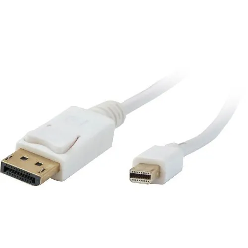 Comprehensive MDP-DISP-15ST Mini DisplayPort Male to DisplayPort Male Cable, 15'