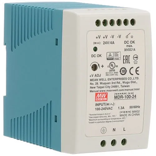 KBC Networks MDR-100-24 24vdc DIN Rail Power Supply