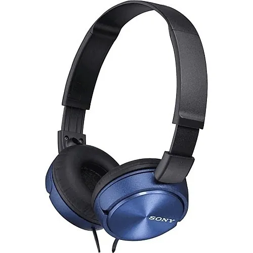 Sony MDR-ZX310AP/L ZX Series On-Ear Headphones with Microphone, Blue