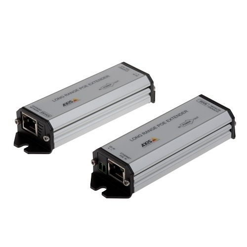 AXIS 01857-001 Long-Range PoE Extender Kit, Extends Ethernet and PoE, Connections up to 3,280'