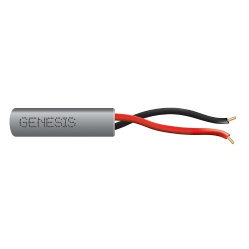 Genesis 21015809 22/2 Solid Unshielded Cable, Riser, CMR, FT4, 250' (76.2 m) Speed Bag, Gray