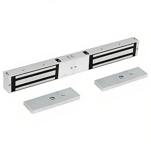 Schlage MG1200-2 MG1200 Series Double Mag Lock, 1200 lb, Satin Stainless Steel