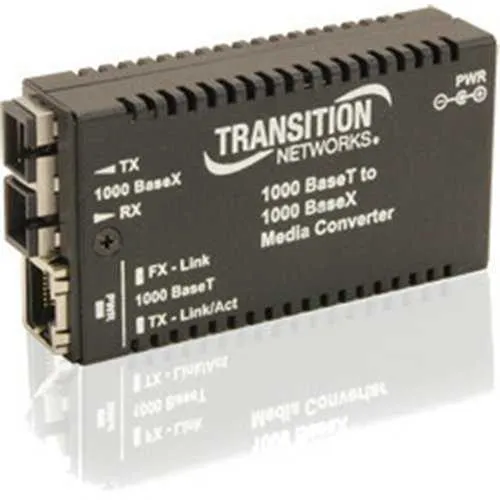 Lantronix M/GE-T-LX-01-NA Media Converter, Mini 1000Baset to 1000Basesx SC SM 10 km 3.3V